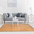 Costway 5' x 8' Contemporary Natural Bamboo Area Rug in Natural