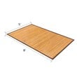 Costway 5' x 8' Contemporary Natural Bamboo Area Rug in Natural