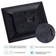 Costway 8'' Contemporary Plastic Digital Photo Frame with Remote in Black
