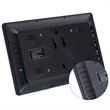 Costway 12'' Contemporary Plastic Digital Photo Frame with Remote in Black