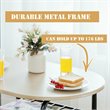 Costway 3-piece MDF and Iron Dining Set with Table and 2 Chairs in Natural