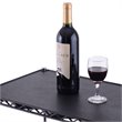 Costway 3-tier Contemporary Steel and Plastic Storage Rack in Black