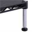 Costway 3-tier Contemporary Steel and Plastic Storage Rack in Black