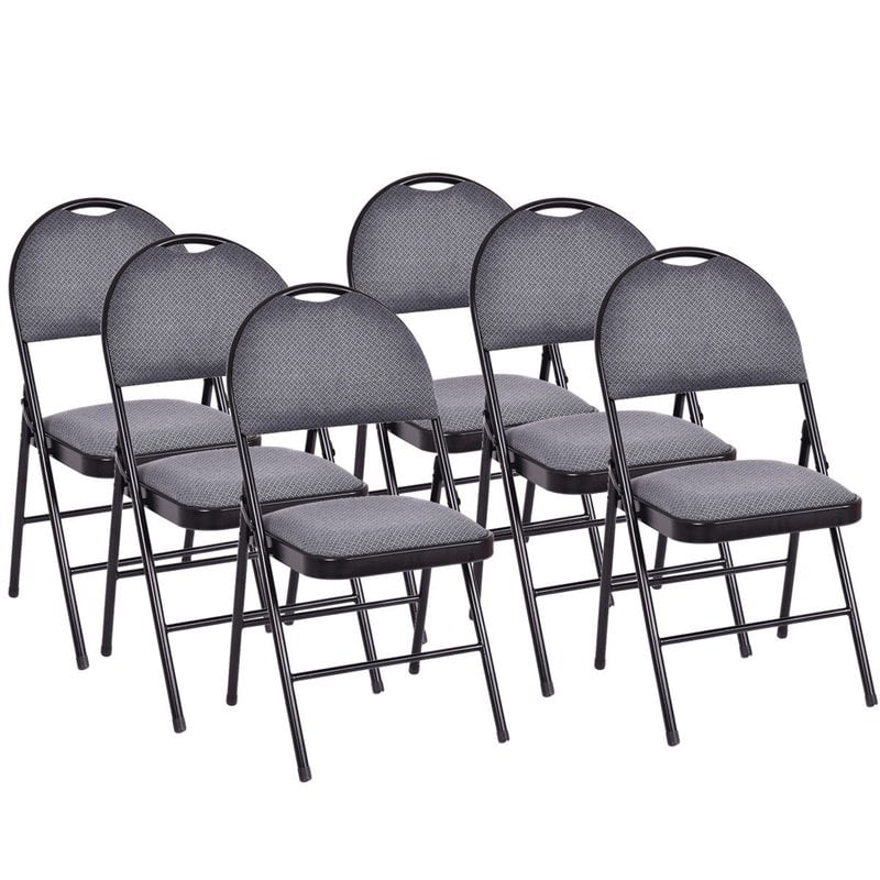 costway fabric padded folding chair