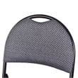 Costway Upholstered Padded Fabric Folding Chairs in Black (Set of 6)