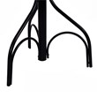 Costway Contemporary Steel Coat Rack with Triangle Base in Black
