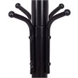 Costway 78'' Contemporary Powder-coated Steel Free Standing Coat Rack in Black