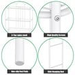 Costway 3-shelf Contemporary Iron Toilet Bathroom Spacesaver in White