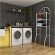 Costway 3-shelf Contemporary Iron Toilet Bathroom Spacesaver in White