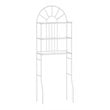 Costway 3-shelf Contemporary Iron Toilet Bathroom Spacesaver in White