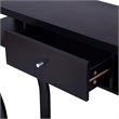 Costway Contemporary Wood Accent Console Table with Drawer in Black