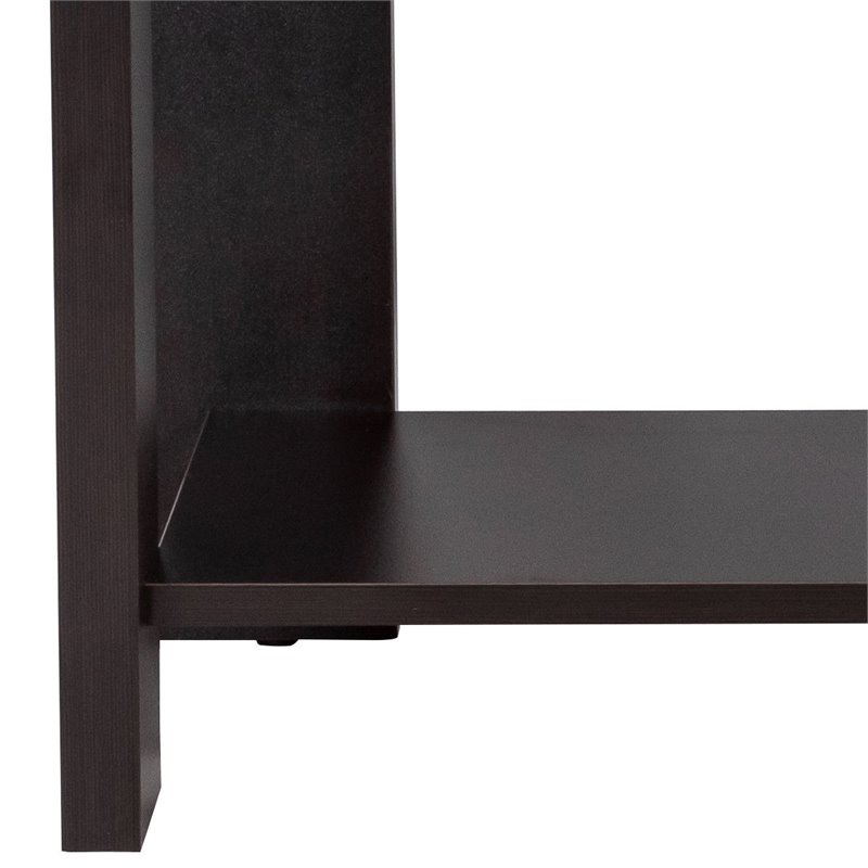 Costway Rectangular Contemporary High Quality Wood Coffee Table in Brown