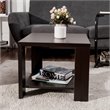 Costway Rectangular Contemporary High Quality Wood Coffee Table in Brown