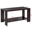 Costway Rectangular Contemporary High Quality Wood Coffee Table in Brown