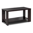 Costway Rectangular Contemporary High Quality Wood Coffee Table in Brown
