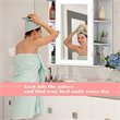 Costway Contemporary MDF Multipurpose Wall Cabinet with Mirror in White
