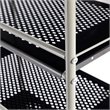Costway 4-tier Contemporary Steel Rolling Storage Cart in White/Black