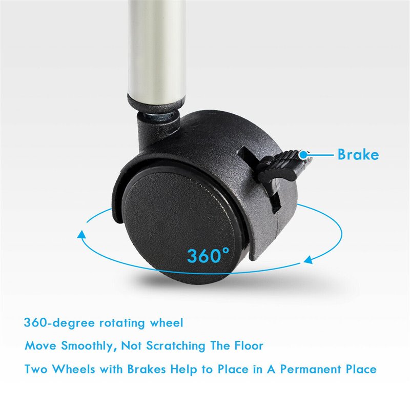 Costway 5-tier Steel Garage Kitchen Storage Cart Rack in White/Black