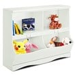 Costway Contemporary MDF Multi-bin Kids Toy Storage Organizer in White