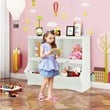 Costway Contemporary MDF Multi-bin Kids Toy Storage Organizer in White