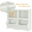 Costway Contemporary MDF Multi-bin Kids Toy Storage Organizer in White
