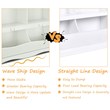 Costway Contemporary MDF Multi-bin Kids Toy Storage Organizer in White