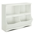 Costway Contemporary MDF Multi-bin Kids Toy Storage Organizer in White