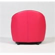 Costway Contemporary Polyurethane and Wood Kids Sofa in Red Finish