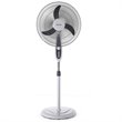 Costway 18'' Contemporary Plastic Oscillating Standing Pedestal Fan in Black