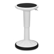 Costway Contemporary Plastic Wobble Sitting Stool in White Finish