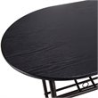 Costway 3-piece MDF and Steel Dining Set with Table and 2 Chairs in Black