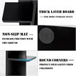 Costway 7-tier Contemporary MDF Sturdy Storage Bookshelf in Black