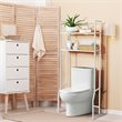 Costway 2-tier Contemporary Steel Bathroom Spacesaver in White