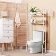 Costway 2-tier Contemporary Steel Bathroom Spacesaver in White Finish