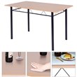Costway 5-piece MDF and Metal Dining Set with Table and 4 Chairs in Black