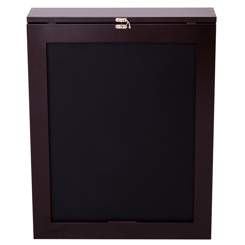 Costway Contemporary MDF Wall Mounted Folding Table in Coffee