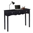 Costway 3-drawer Contemporary MDF Board Console Table in Black