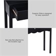 Costway 3-drawer Contemporary MDF Board Console Table in Black