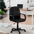 Costway Ergonomic Mid-Back Executive Swivel Computer Desk Task Chair in Black