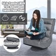 Costway Contemporary Fabric 5-Position 360 Degree Swivel Gaming Chair in Gray
