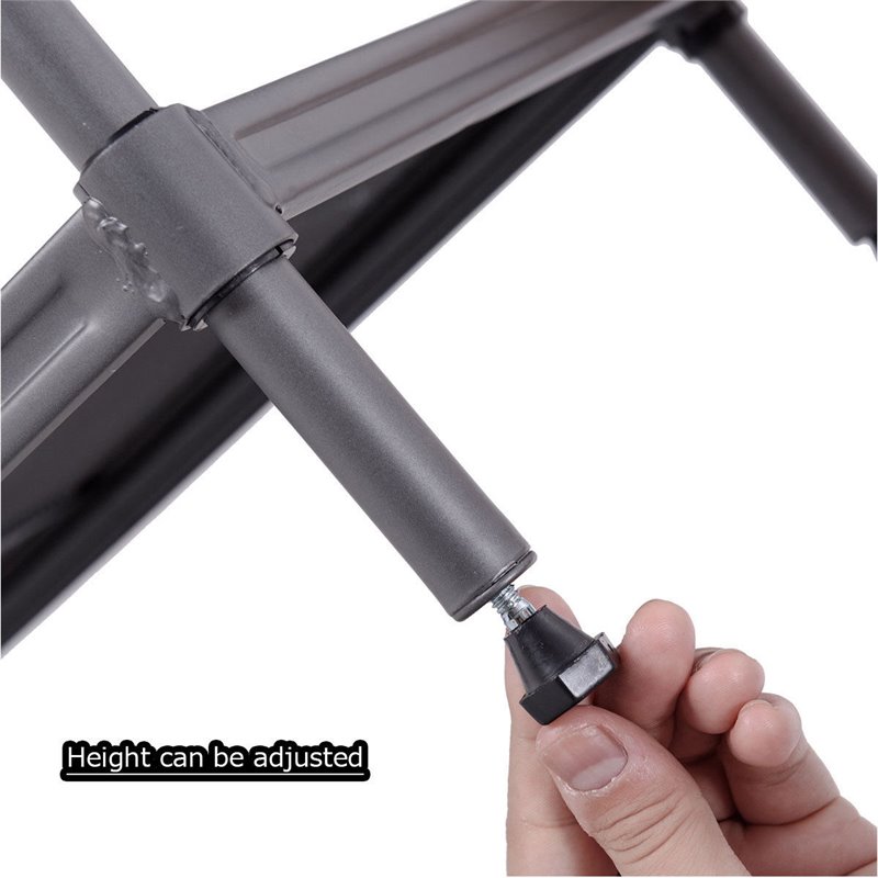 Costway Contemporary Steel Multifunctional Hall Tree in Black