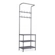 Costway Contemporary Steel Multifunctional Hall Tree in Black