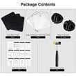Costway 12-cube PP & Steel Portable Closet Storage Organizer with Doors in Black