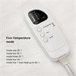 Costway Contemporary Polyester Fiber Electric Heated Twin Size Blanket in White