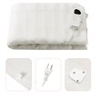 Costway Contemporary Polyester Fiber Electric Heated Twin Size Blanket in White