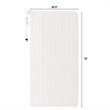 Costway Contemporary Polyester Fiber Electric Heated Twin Size Blanket in White