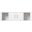 Costway Chipboard Wall Mounted Floating Hutch with 2 Doors in White