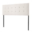 Costway Linen Fabric Upholstered Queen & Full Size Headboard in Beige