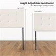 Costway Linen Fabric Upholstered Queen & Full Size Headboard in Beige
