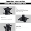 Costway 5-piece Contemporary Solid Steel Fireplace Tool Set in Black